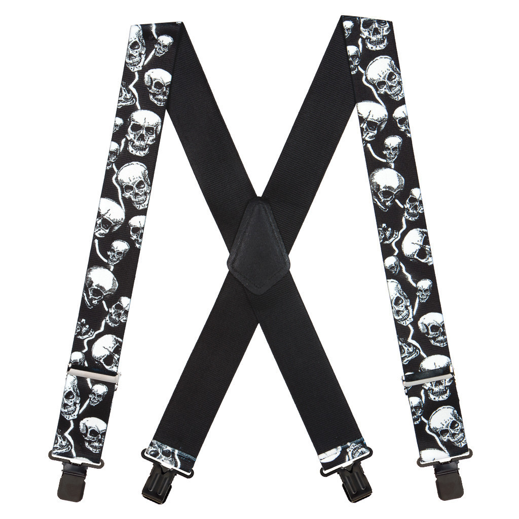 Novelty Skull Suspenders SuspenderStore