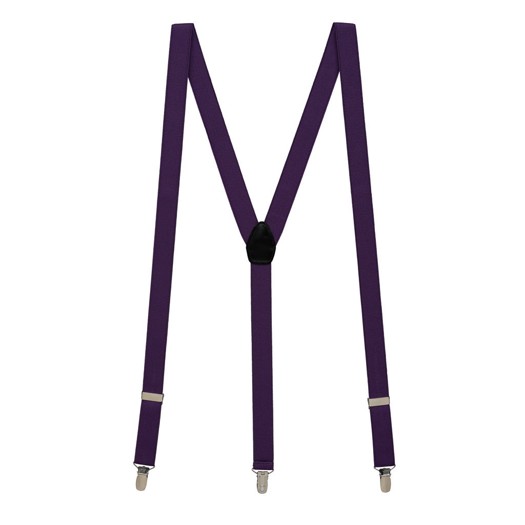 Plum Suspenders 1 Inch Wide (YBack) SuspenderStore
