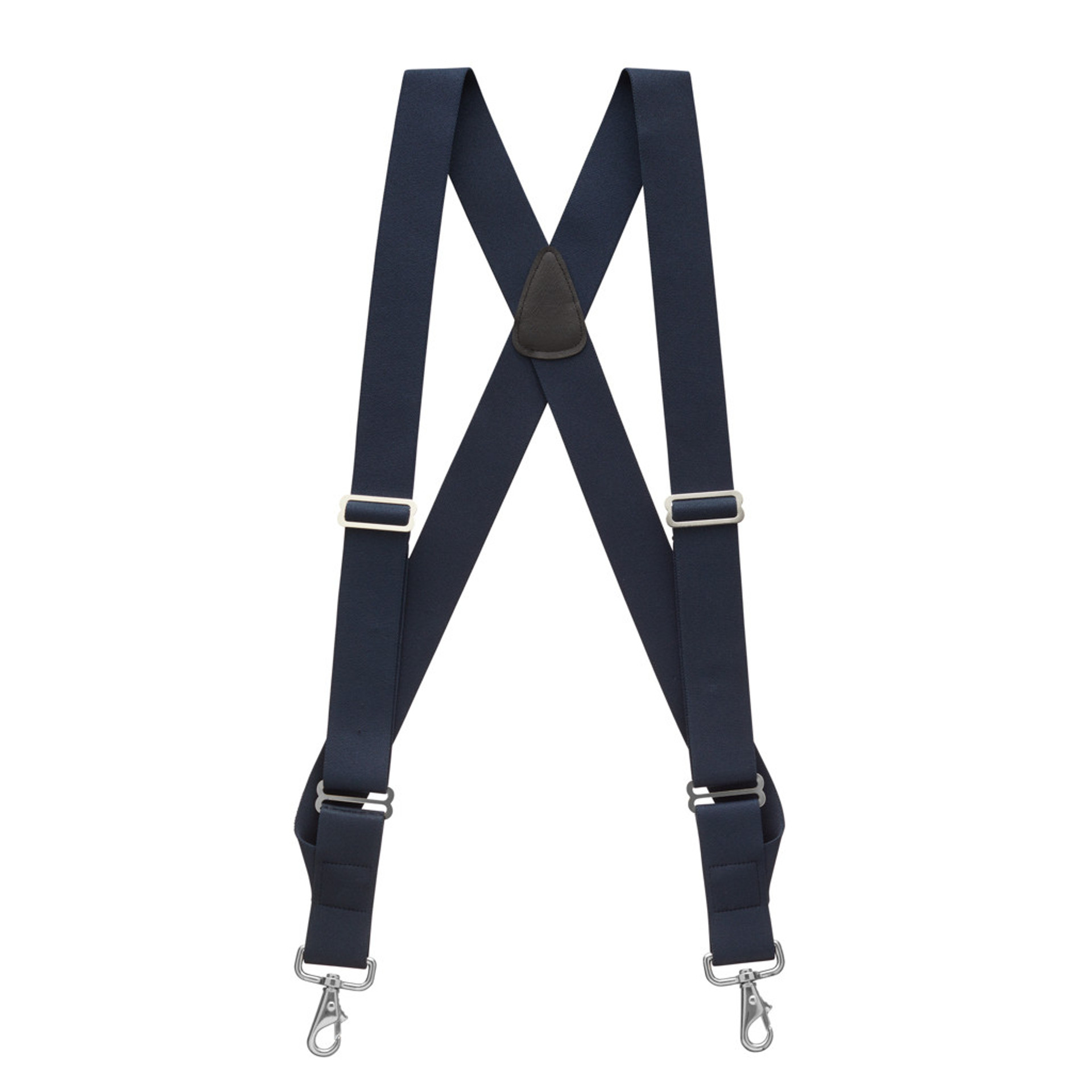 NAVY Side Clip Suspenders, 1.5-Inch Wide - Trigger Snap | SuspenderStore