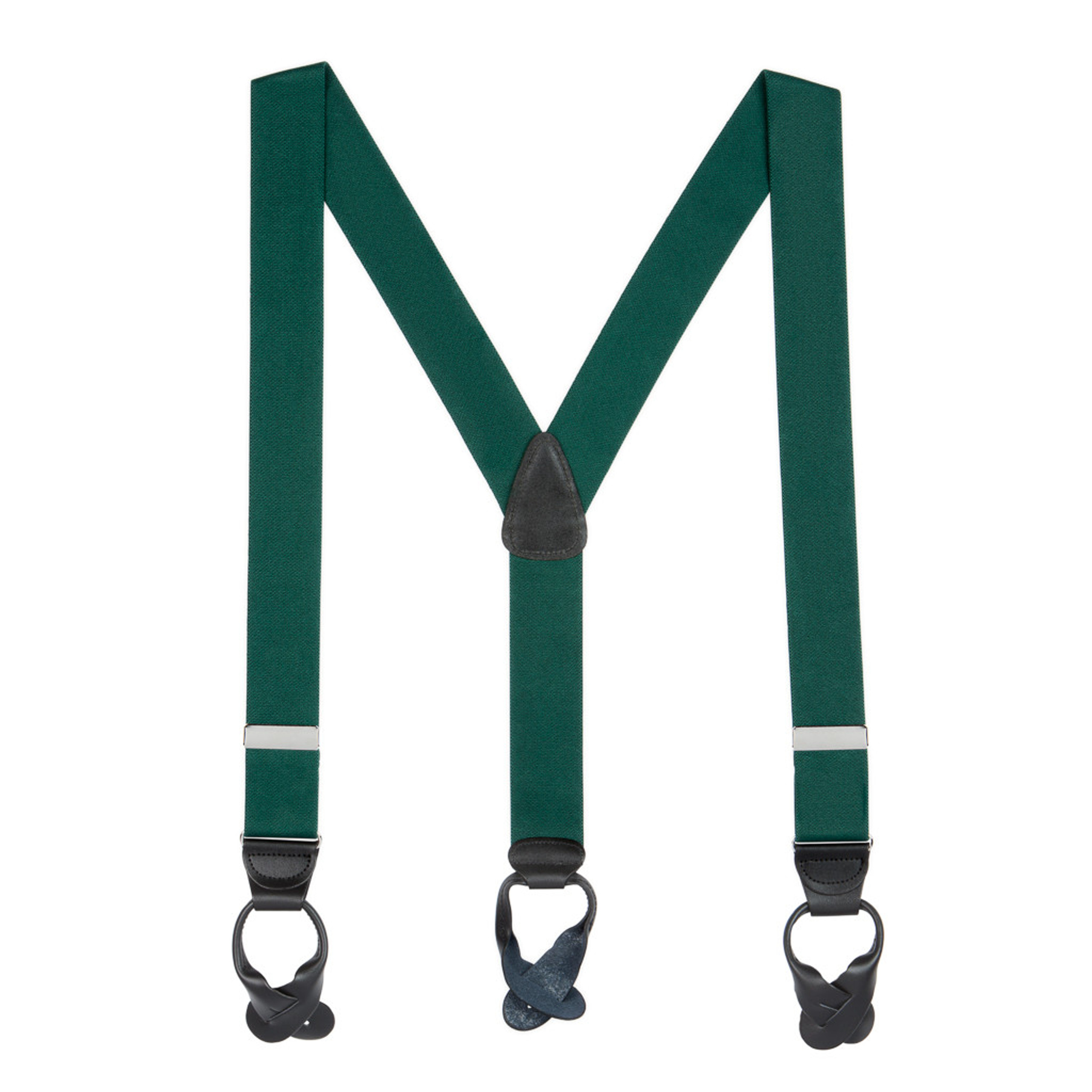 1.5-Inch-Wide Button Suspenders in Solid Colors