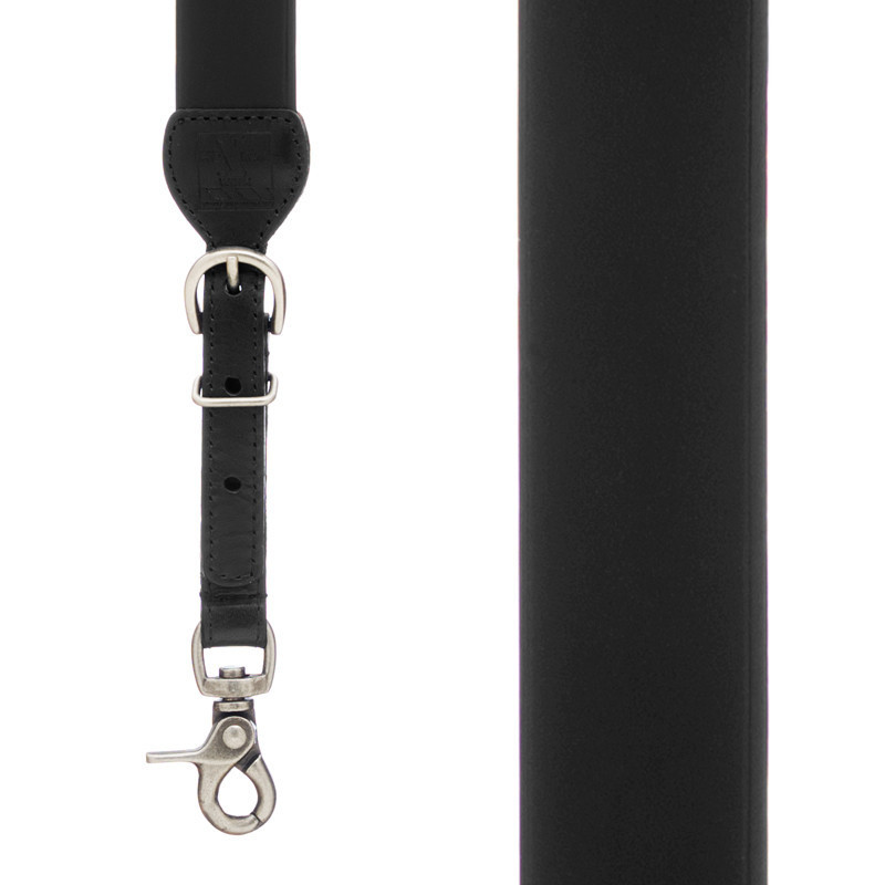 Leather Galluses - Plain, All-Leather 1.25-Inch with Trigger Snap ...