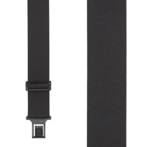 Black Suspenders - 2 Inch Wide Belt Clip