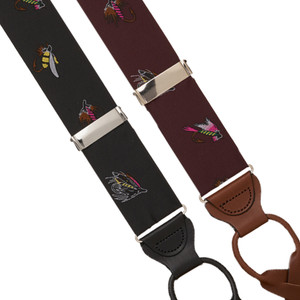 Fly Fishing Suspenders - Button - Both Colors