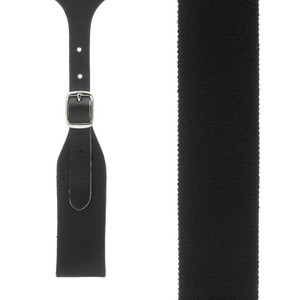 Rugged Comfort Suspenders - Belt Loop BLACK - Front View