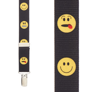 Silly Face Suspenders for Kids Front View