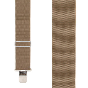 Heavy Duty Non-Stretch Work Suspenders - TAN