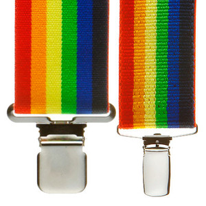 Rainbow Suspenders in Different Widths