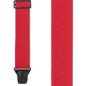 BuzzNot Suspenders in Red - Front View