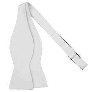 Men's Woven Subtle Mini Squares Freestyle Self-Tie Bow Tie - Light Gray