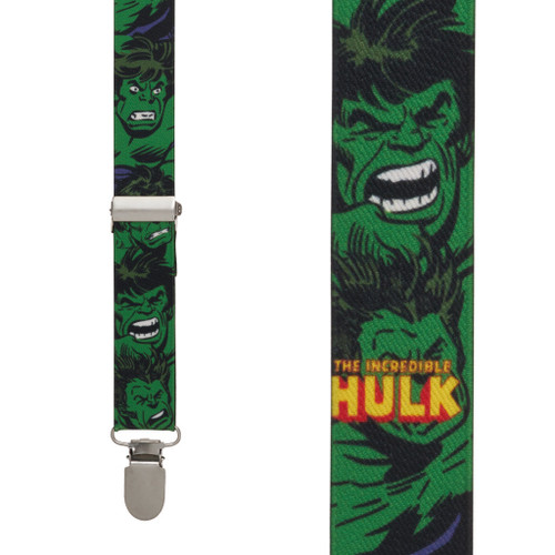 Incredible Hulk Suspenders - Front View