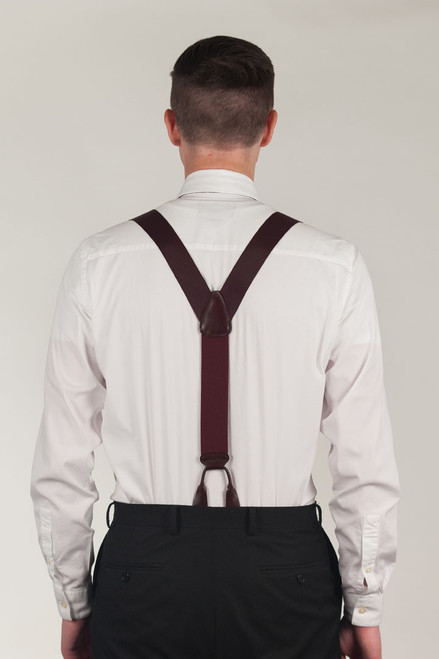 Dress Suspenders, Oxford Cloth Button Suspenders | SuspenderStore