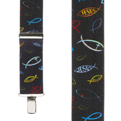 Christian Fish Suspenders