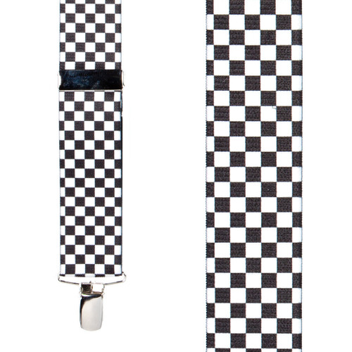 Racing Checks Suspenders - Front View