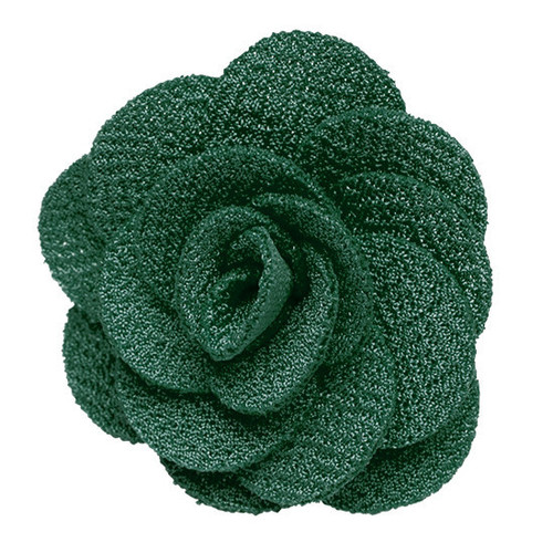 Hunter Green Lapel Flower