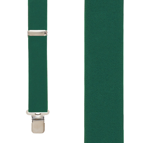 1.5 Inch Wide Suspenders in Hunter - Front View