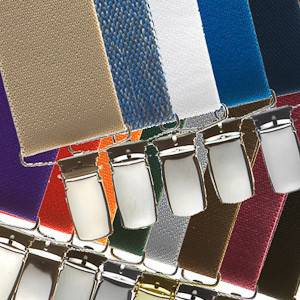 1.5 Inch Wide Clip Suspenders - All Colors