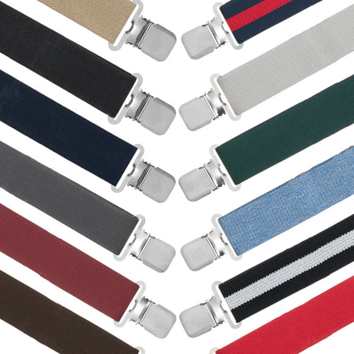 Big & Tall 1.5-Inch Construction Clip Suspenders - All Colors