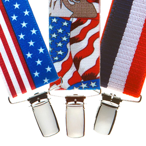 Red, White & Blue Suspenders - All Designs