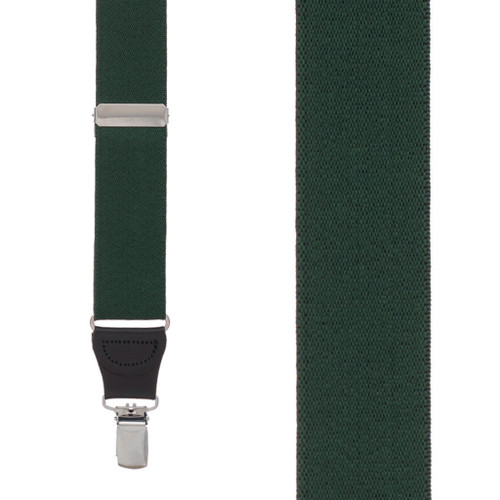 1.25-Inch Wide Suspenders in Hunter - Front View