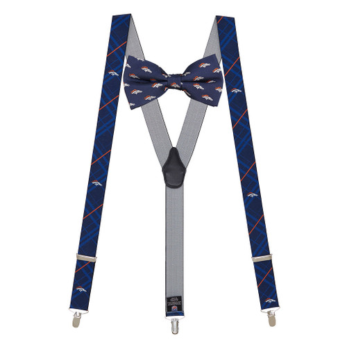 Denver Broncos Bow Tie & Suspenders Set - Full View