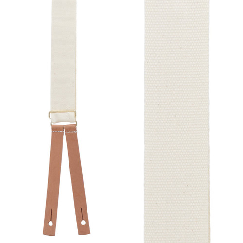 Civil War Suspenders in Natural - Front View