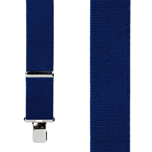 Classic Suspenders - Front View - Navy Blue