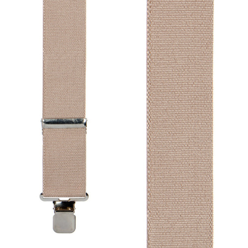 Classic Suspenders - Front View - Tan