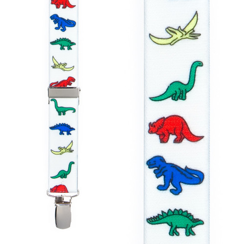 Dinosaur Suspenders - Front View