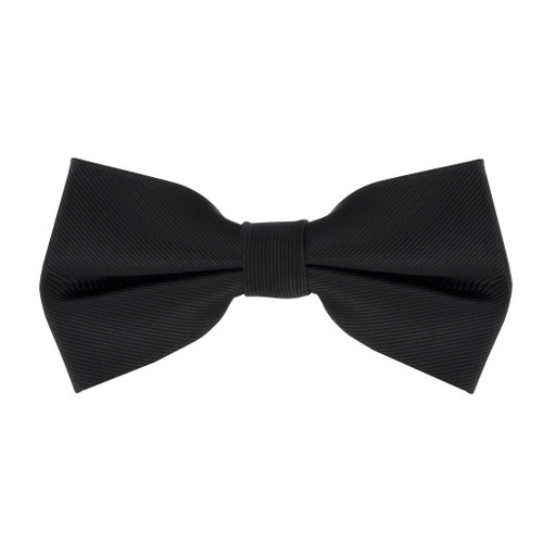 Black Twill Bow Tie