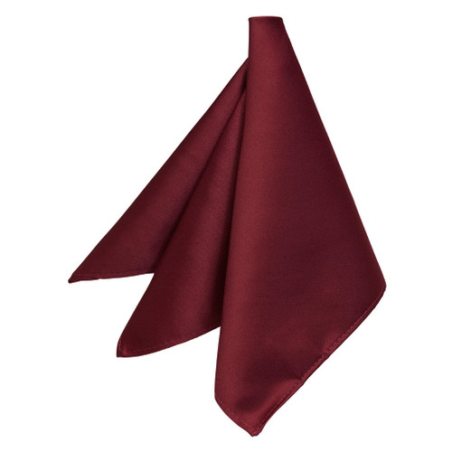 Pocket Square in Burgundy - Front View