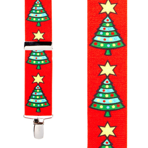 Christmas Tree Suspenders - Front View