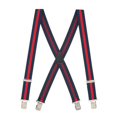 NAVY Side Clip Suspenders, 1.5-Inch Wide - Construction Clip