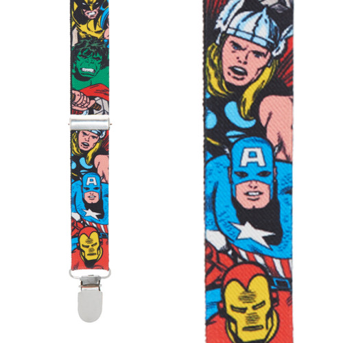 Avengers Suspenders - Front View