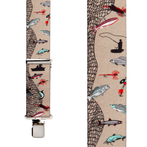 Classic Suspenders - Front View - Fisherman
