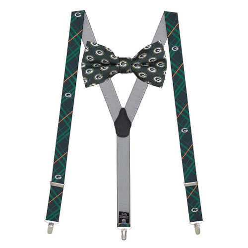 NFL Green Bay Packers Bow Tie and Suspenders Set