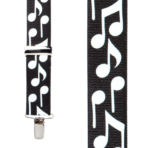 Musical Notes Suspenders - Front View