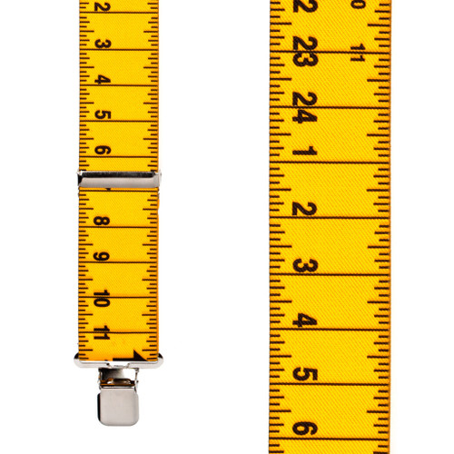 Tape Measure Suspenders Front View