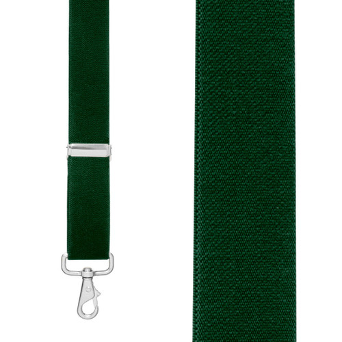 1.5 Inch Wide Suspenders in Hunter - Front View