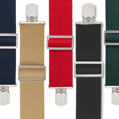 Pin Clip Suspenders - All Colors