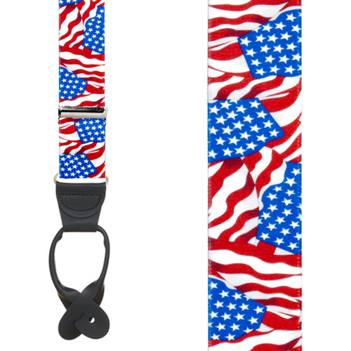 Old Glory Suspenders - Front View