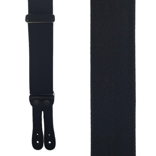 Welch Tuff Stuff Work Suspenders in Black - Front View