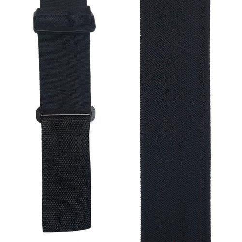 Welch Super Tuff Suspenders in Black - Front View