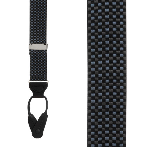 Fairfield Grosgrain BUTTON Suspenders - Front View