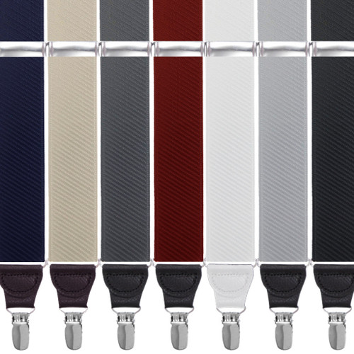 French Satin Twill Suspenders