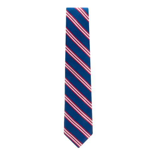 Navy & Red Multi-Stripe Necktie
