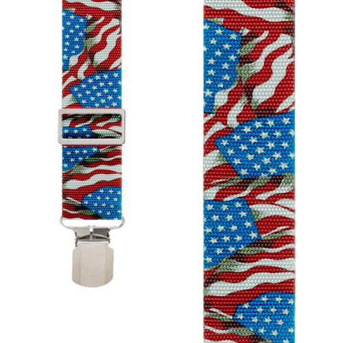 Old Glory Heavy Duty Work Suspenders - Front View