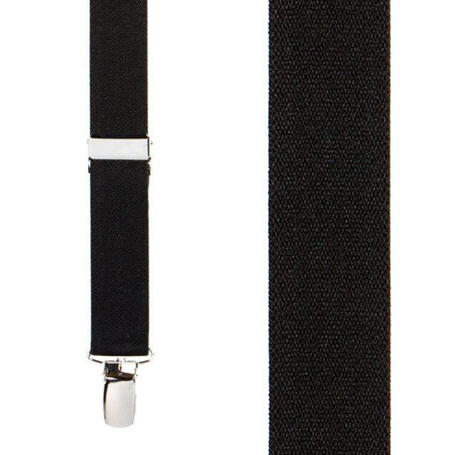 Black Suspenders - 1-Inch Wide (X-Back)