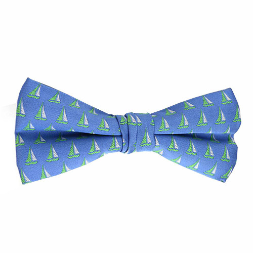 Men's Sailboat Pre-Tied Banded Adjustable Novelty Bow Tie
