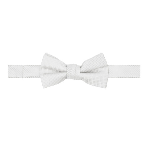 Young Boys' Woven Subtle Mini Squares Pre-Tied Adjustable Banded Bow Tie - Light Gray
