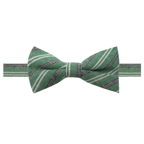Men's Ellison Variegated Diagonal Stripe Pre-Tied Adjustable Banded Bow Tie - Green